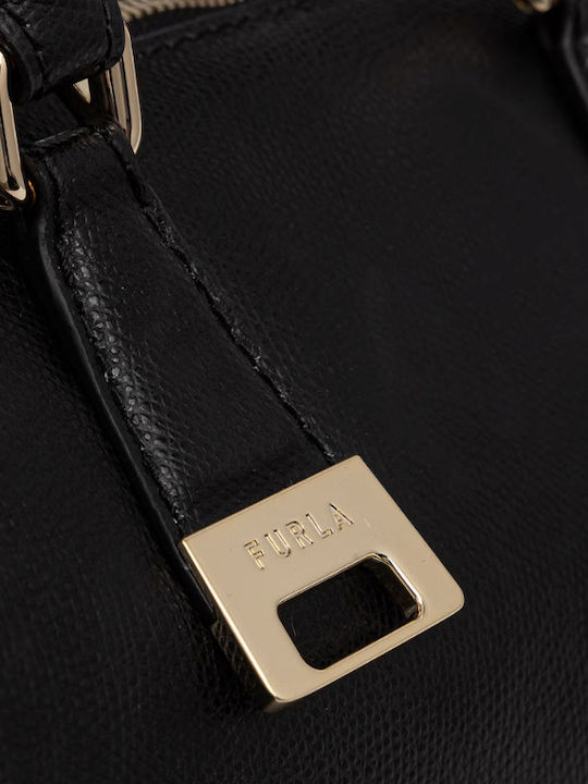 Olivia Damenhandtasche aus Leder zum Tragen in der Hand oder über der Schulter Nero