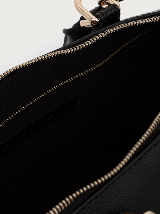 Olivia Damenhandtasche aus Leder zum Tragen in der Hand oder über der Schulter Nero