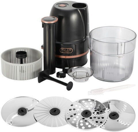 Adler Multifunctional Food Processor 200W with 900ml Bowl Black