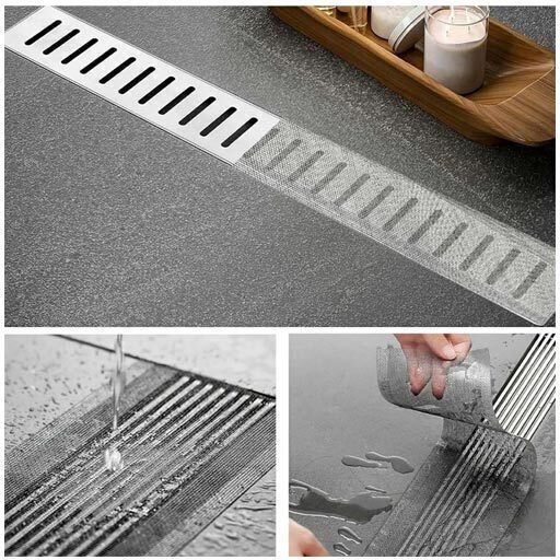 Plastic Shower Drain with Size 7x7cm Grey