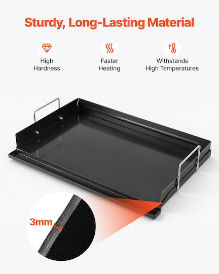 Vevor Non-Stick Baking Plate with Cast Iron Flat Surface 61 cm x 41 cm