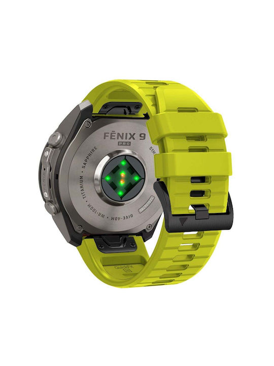Tech-Protect Silicon pentru Garmin Fenix 5 6 6 Pro 7 8 8 Pro E 9 9 Pro 47 mm Verde Lime 5906302399901 Tech-Protect Silicon pentru Garmin Fenix 5 6 6 Pro 7 8 8 Pro E 9 9 Pro 47 mm Verde Lime 5906302399901