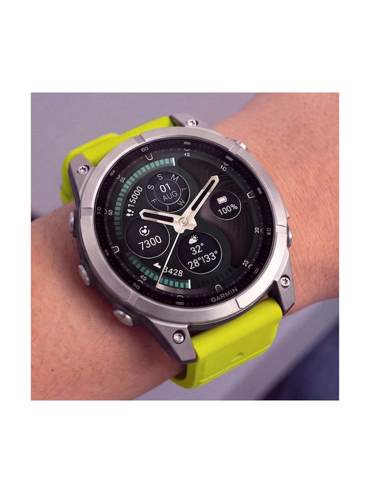 Tech-protect Silicone Garmin Fenix 5 6 6 Pro 7 8 8 Pro E 9 9 Pro 47 Mm Volt Lime 5906302399901