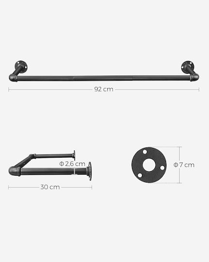 Songmics Industrial Μεταλλική 92x30cm Songmics Industrial Μεταλλική 92x30cm