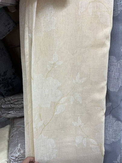 Kraft World Перде с перделък в цвят екрю 270x270 см.