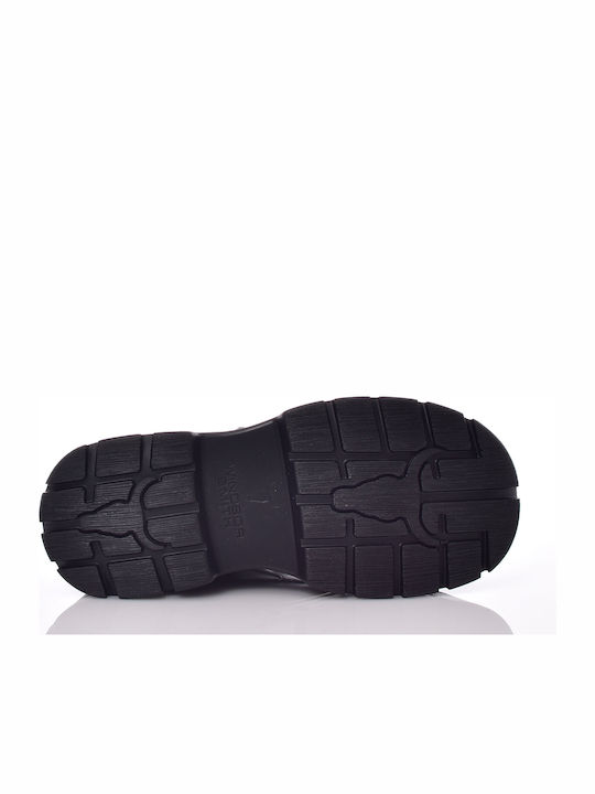 Damen-Kampfstiefel Schwarz