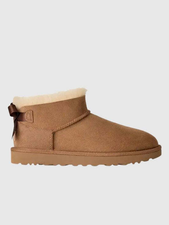 UGG Ultra Mini Bailey Bow Stiefeletten Sand