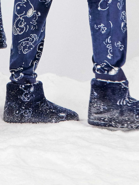 Winter-Damenhausschuhe Stiefeletten Mehrfarbig