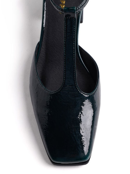 Leather Heels Green