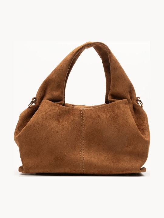 Women's Suede Shoulder Bag Brown
