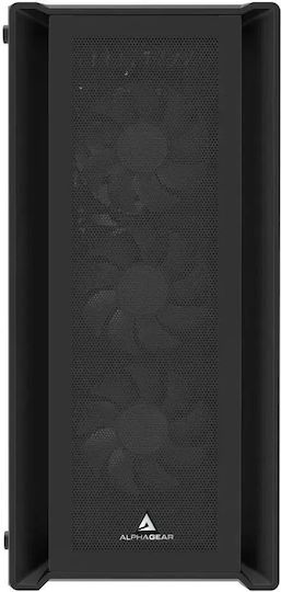 Purifier V2 Mesh Gaming Midi Tower Computer Case with Side Window and ARGB Lighting Black