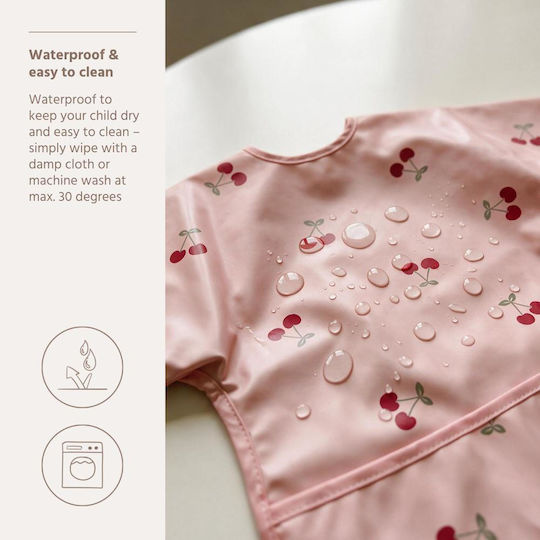 Meyco Waterproof Fabric Coverall with Hoop & Loop Fastener & Sleeves Soft Rose