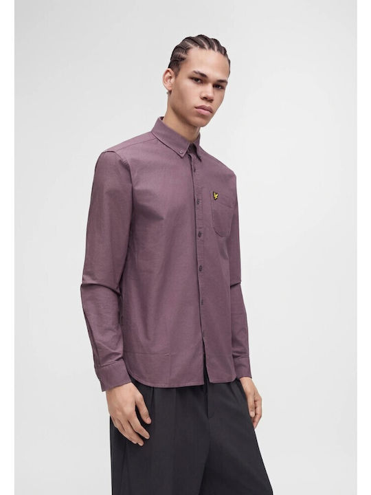 Cămașă cu Mâneci Lungi, Croială Regular Fit, Haze Purple
