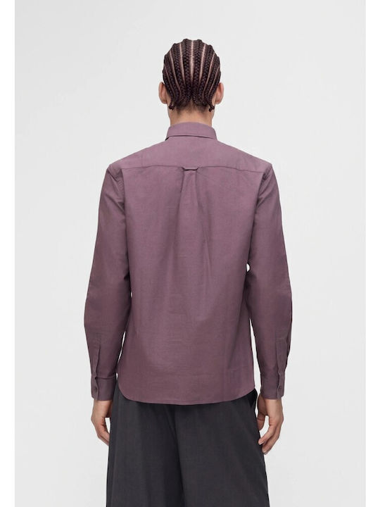 Cămașă cu Mâneci Lungi, Croială Regular Fit, Haze Purple
