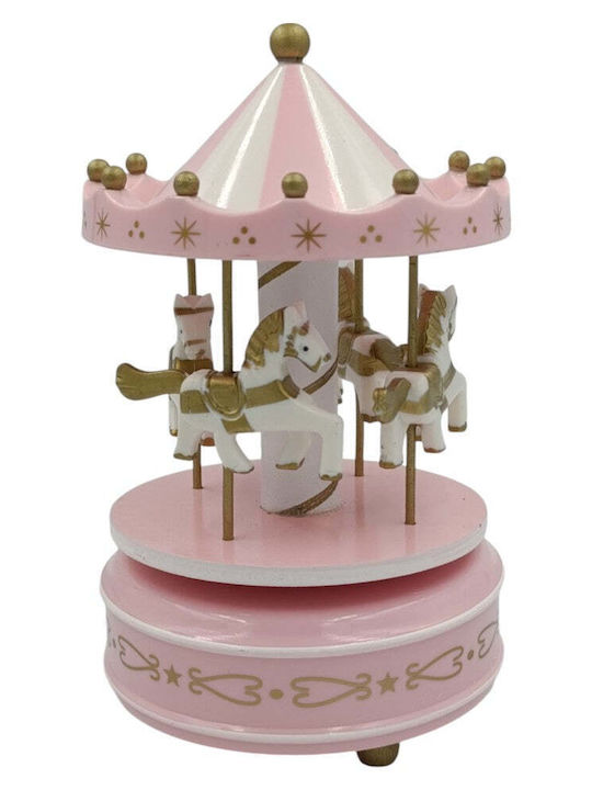 Trademarkt Christmas Decorative Carousel White with Music 18x11x11cm