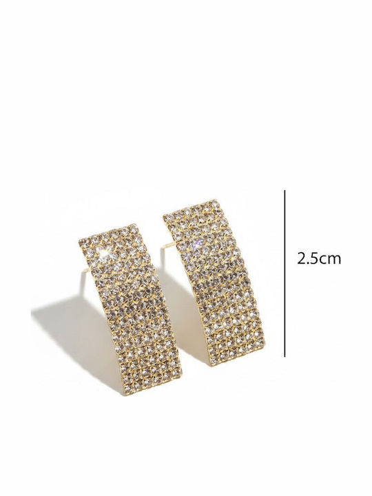 Set of 12 Pairs of Long Rhinestone Earrings