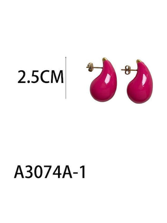 Women's Steel Pink Stud Earrings Women's Steel Pink Stud Earrings