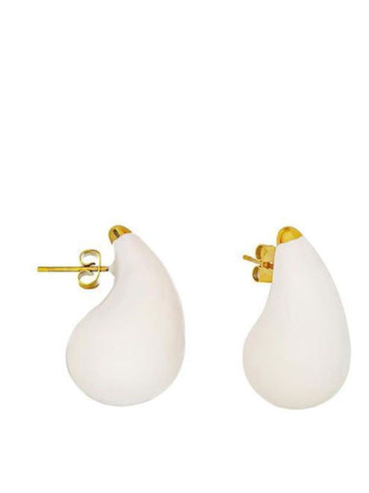Women's Steel Pink Stud Earrings