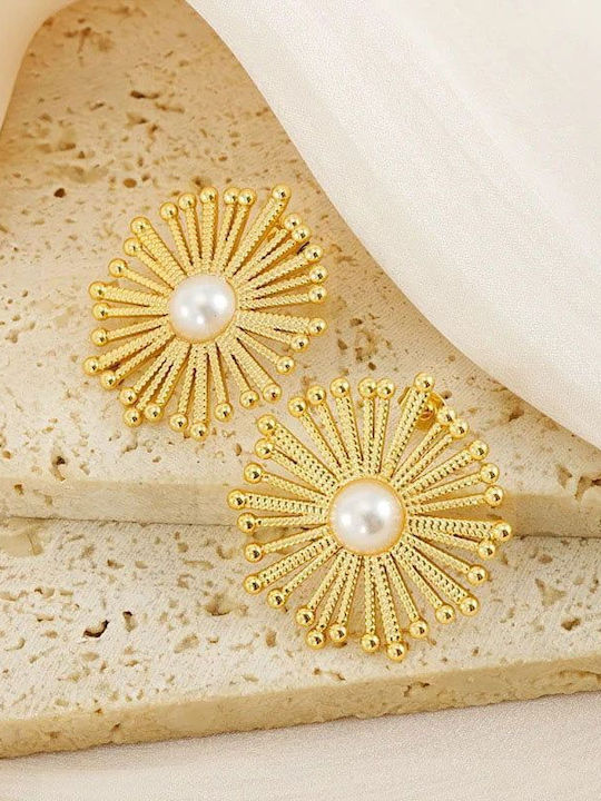 Gold Stainless Steel Stud Earrings Gold Stainless Steel Stud Earrings