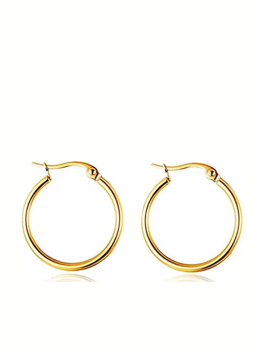 Steel Hoop Earrings 4cm