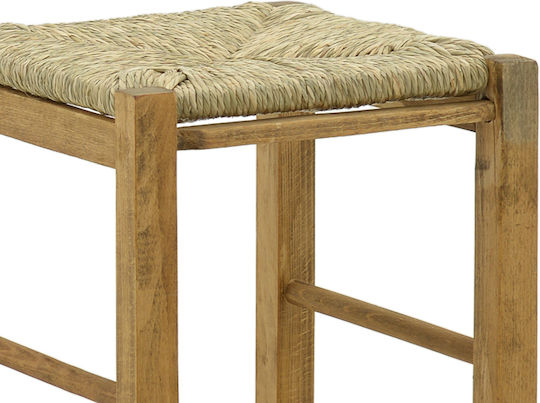 Taburet de Bar din Lemn, Culoare Nuc, 35x35x78 cm