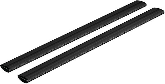 Nordrive Aluminum Car Roof Bars 120cm Universal Set Without Legs Black