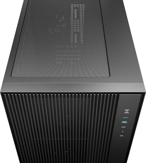 CG330 MESH 3F Gaming Micro Tower Computer Case with Side Window and ARGB Lighting Black