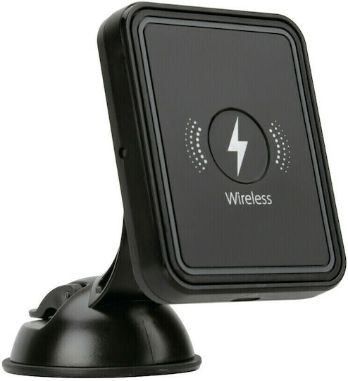 Lampa Suport Pentru Telefon Mobil Cu Încărcare Wireless 10W Neagră Lampa Suport Pentru Telefon Mobil Cu Încărcare Wireless 10W Neagră