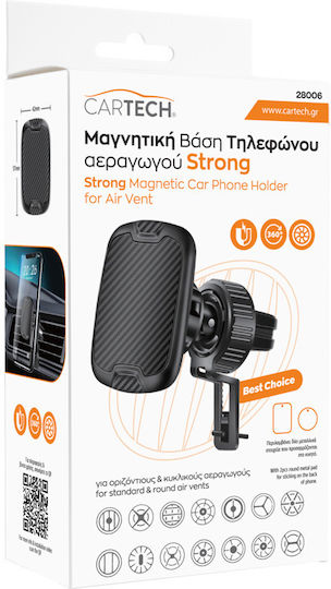 Cartech Suport Telefon Neagră