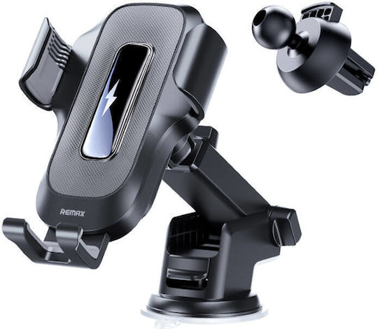 Remax Rm-c31 Gerätehalterung für Handys 4" - 6.5" mit kabelloser Ladung 15W Schwarz Remax Rm-c31 Gerätehalterung für Handys 4" - 6.5" mit kabelloser Ladung 15W Schwarz