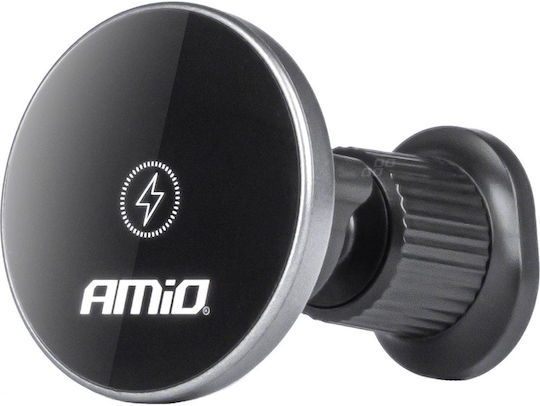 AMiO Βάση Κινητού με Ασύρματη Φόρτιση 15W Μαύρη AMiO Βάση Κινητού με Ασύρματη Φόρτιση 15W Μαύρη