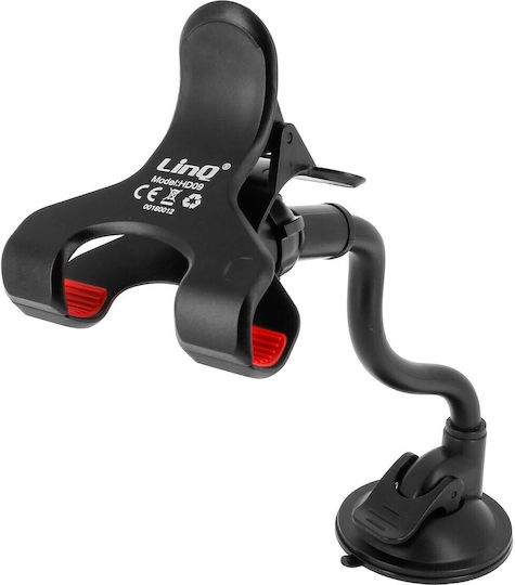 Linq Car Mount Rotatable Adjustable Suction Cup 360 ° Flexible Arm Black Linq Car Mount Rotatable Adjustable Suction Cup 360 ° Flexible Arm Black