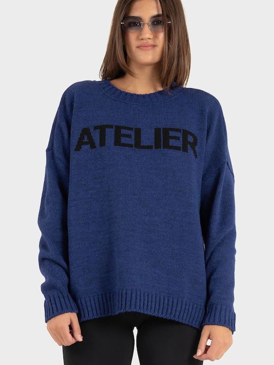 Knitted Dress Blue