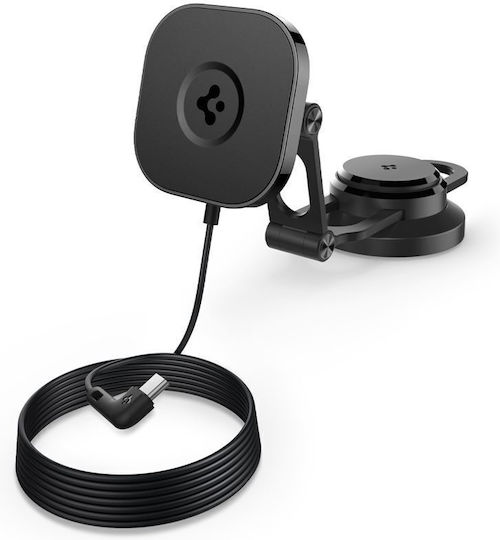 Spigen Onetap Pro 3 Gerätehalterung für Handy mit kabelloser Ladefunktion Schwarze Spigen Onetap Pro 3 Gerätehalterung für Handy mit kabelloser Ladefunktion Schwarze