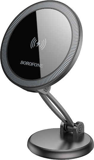 Borofone Βάση Κινητού με Ασύρματη Φόρτιση Μαύρη