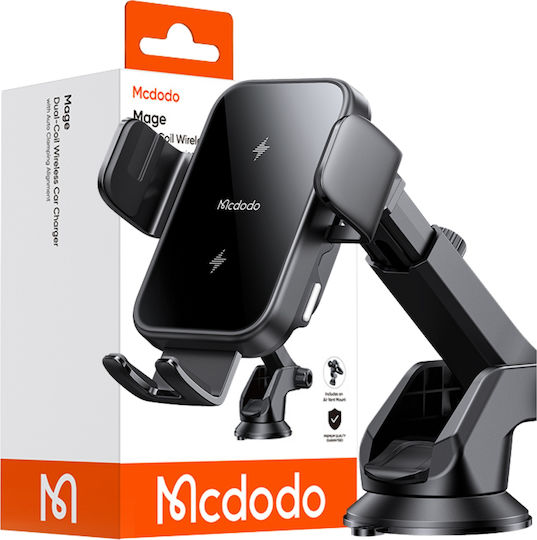 Mcdodo Mobile Phone Mount with 15W Wireless Charging MagSafe Black Mcdodo Mobile Phone Mount with 15W Wireless Charging MagSafe Black