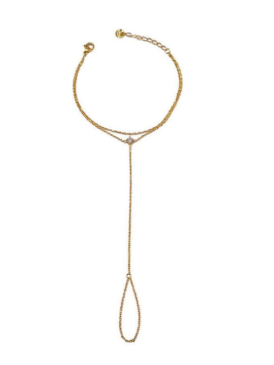 Damenarmband Kette Aus Vergoldetem Stahl