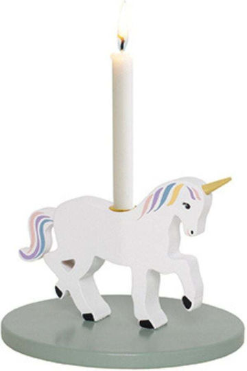 Jabadabado Ξύλινη Βάση Κεράκι Unicorn