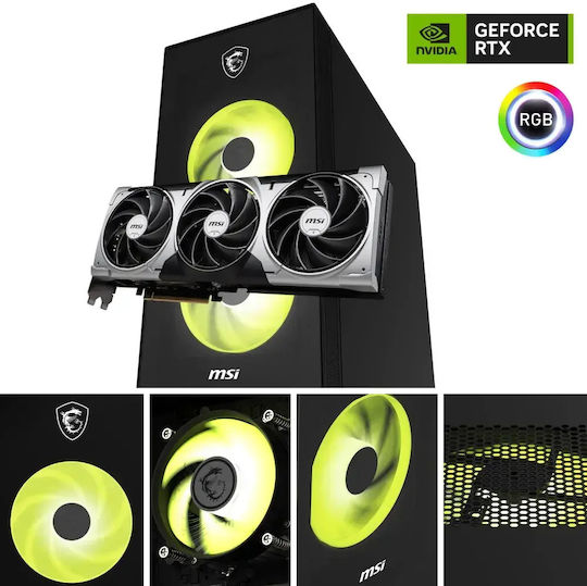Mag Infinite S Ai 2nd Gaming Desktop PC (Ultra 5-225F/32GB DDR5/1TB SSD/GeForce RTX 5060 Ti/W11 Home)