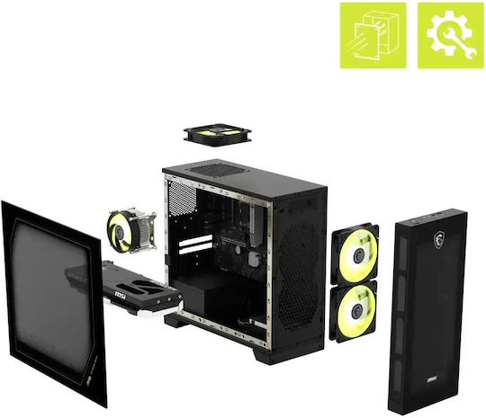 Mag Infinite S Ai 2nd Gaming Desktop PC (Ultra 5-225F/32GB DDR5/1TB SSD/GeForce RTX 5060 Ti/W11 Home)