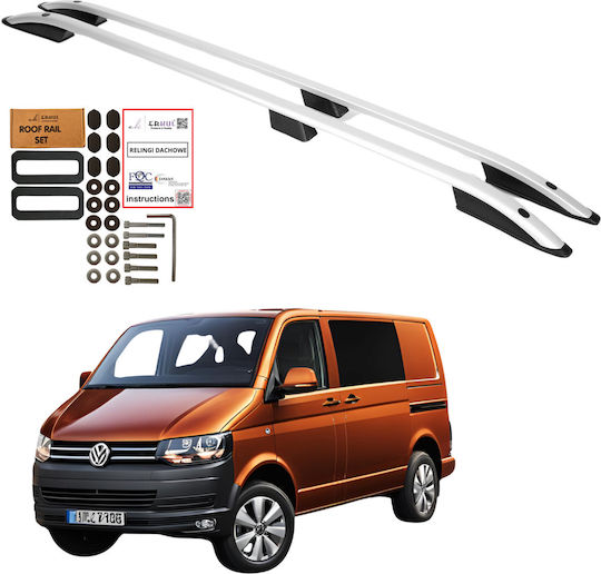 Erkul Autodachträger Aus Aluminium Für Volkswagen T5 / T6 / Transporter 2003-2015 Silber Erkul Autodachträger Aus Aluminium Für Volkswagen T5 / T6 / Transporter 2003-2015 Silber