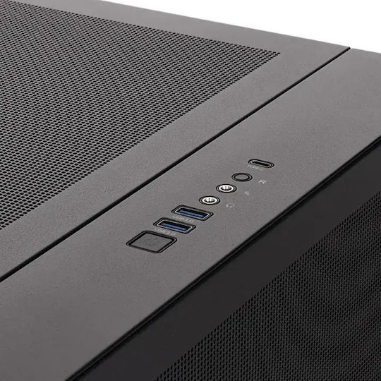 Capo X Gaming Full Tower Computer Case with Side Window Black