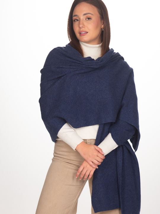 Damen Gestrickter Schal Blau