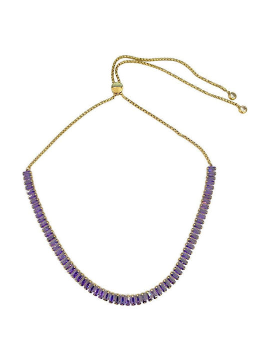 Choker aus Vergoldetem Stahl