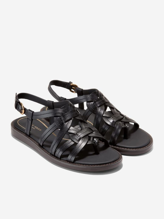 Kami Leather Women's Black Sandals