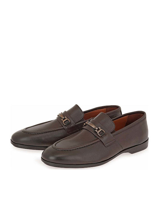 Herrenleder-Loafers in Braun