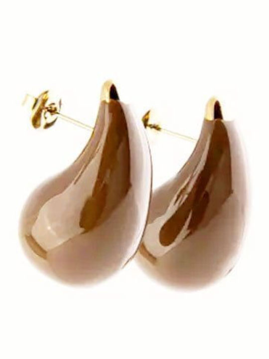 Women's Stainless Steel Blue Stud Earrings