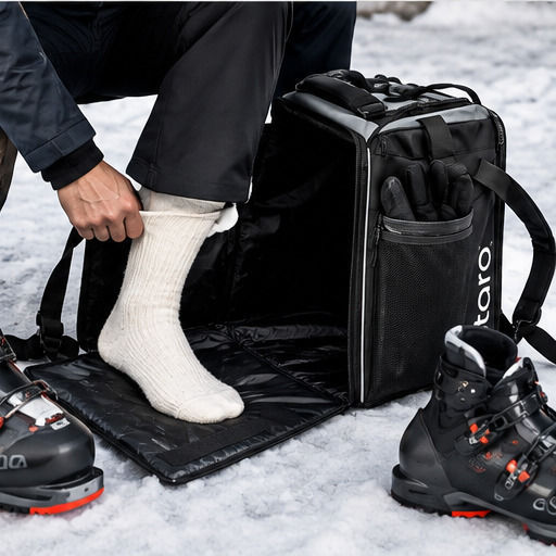 Otaro Pro Ski & Snowboard Boot Bag Black