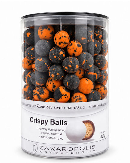 Zaxaropolis Crispy Κουφέτα σε Σχήμα Στρογγυλό με Γεύση Πορτοκάλι Πορτοκαλί 800gr