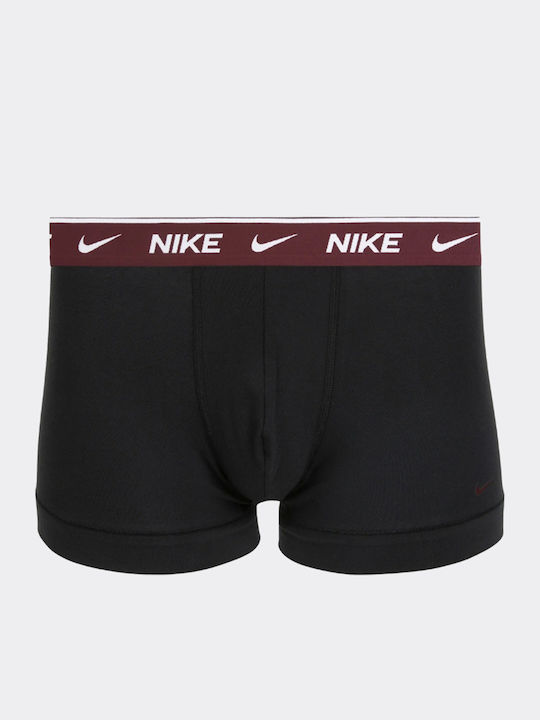 Boxeri Trunk pentru Bărbați Negri cu Imprimeuri 2 Pack